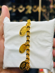 Golden Charm Chain Bracelet